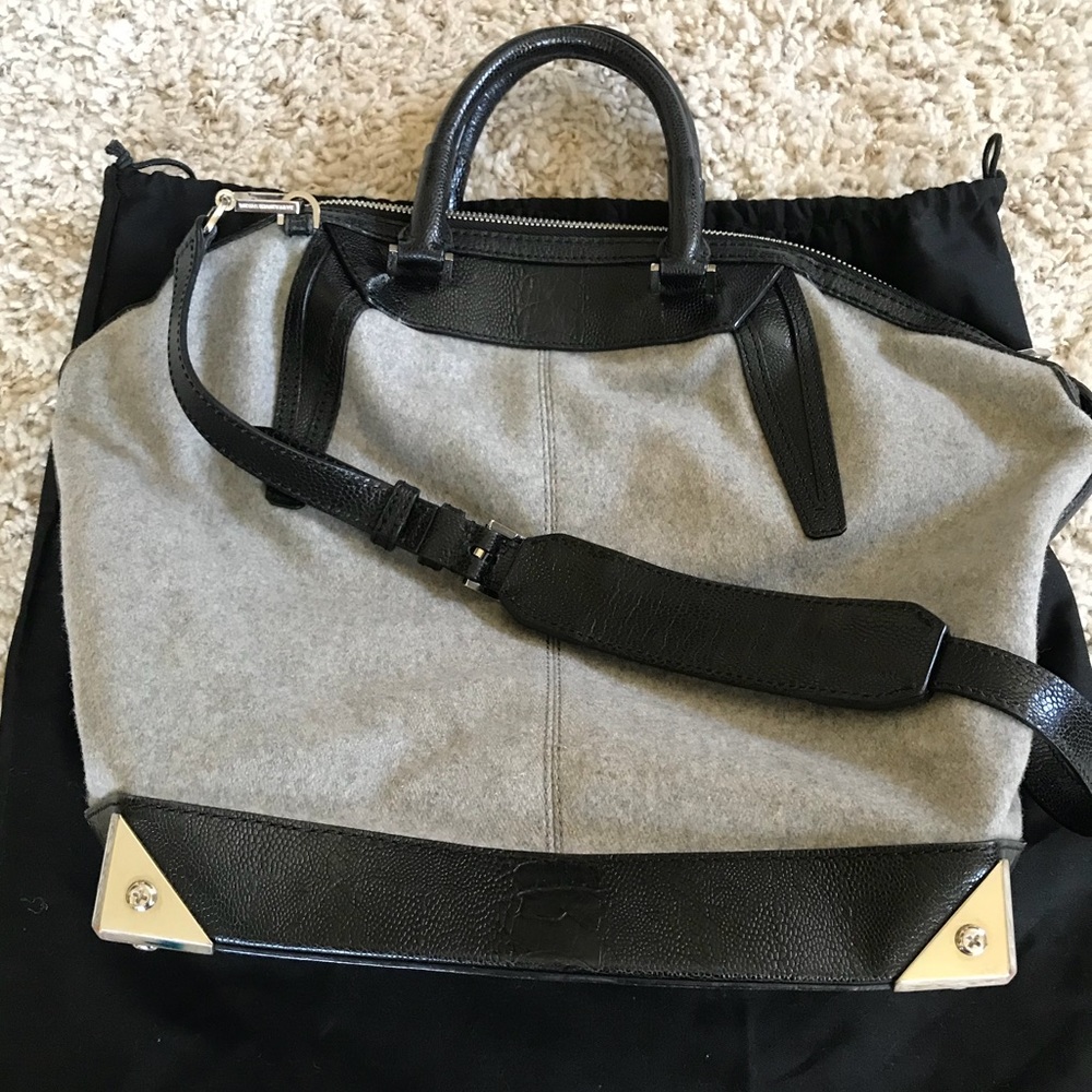 Alexander Wang felt and leather bag